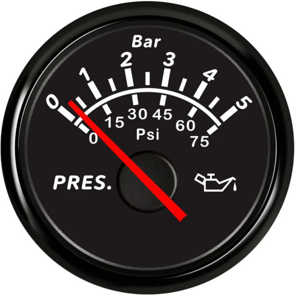 ELING 52mm Waterproof Oil Pressure Gauge Meter 0-5Bar 0-75 Psi 0-10Bar 0-145 Psi with Red Backlight 9-32V for Car Truck Boat
ELING 52mm Waterproof Oil Pressure Gauge Meter 0-5Bar 0-75 Psi 0-10Bar 0-145 Psi with Red Backlight 9-32V for Car Truck Boat