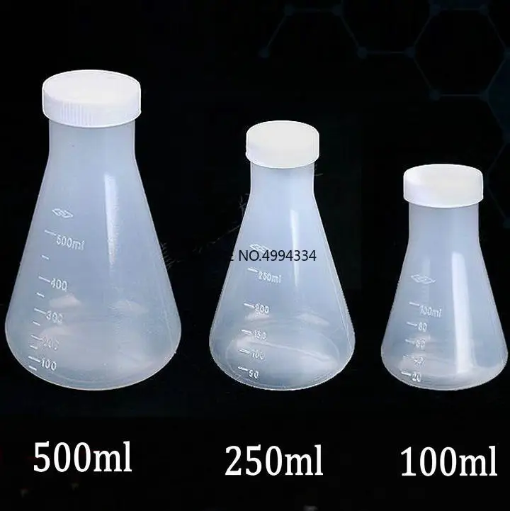 Free shipping 100ml/250ml/500ml Plastic Erlenmeyer flask, conical flask bottle with screw cap
Free shipping 100ml/250ml/500ml Plastic Erlenmeyer flask, conical flask bottle with screw cap
