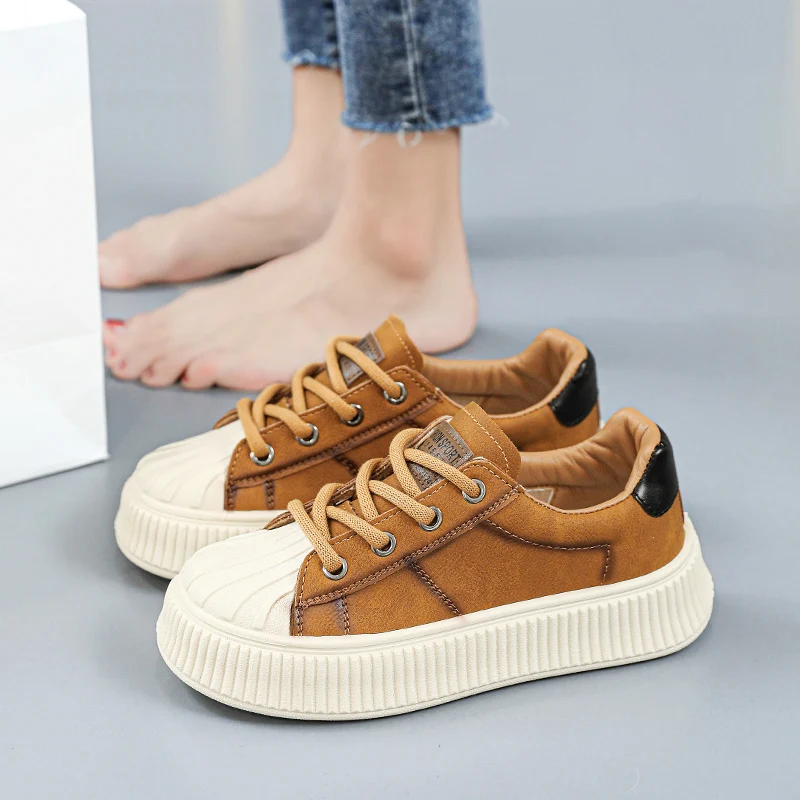 Women's Low Top Platform Skate Shoe Causal Dress Breathable Lightweight Non-Slip Sneakers Comfort Fit Walking Shoes for Lady
Women's Low Top Platform Skate Shoe Causal Dress Breathable Lightweight Non-Slip Sneakers Comfort Fit Walking Shoes for Lady
