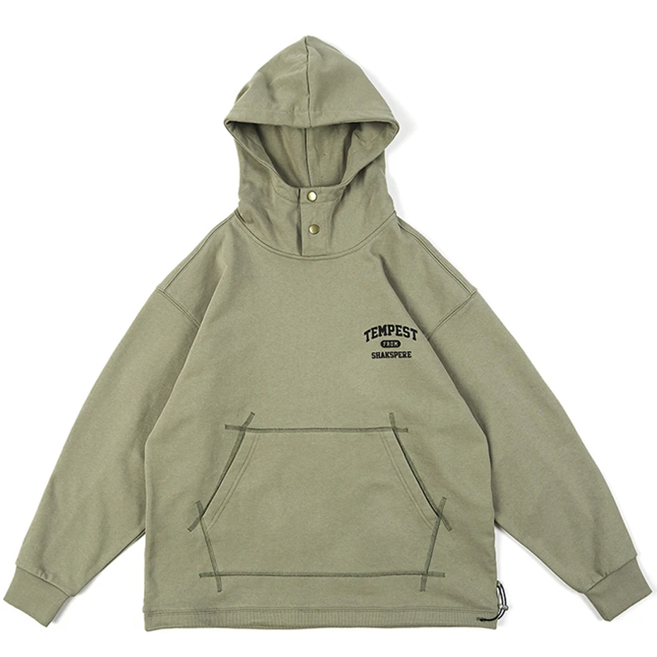 Men's Loose Vintage Hoodies Button Collar Streetwear Oversized Hip Hop Sweater High Quality Cotton Pullovers Hoodies for Male
Men's Loose Vintage Hoodies Button Collar Streetwear Oversized Hip Hop Sweater High Quality Cotton Pullovers Hoodies for Male