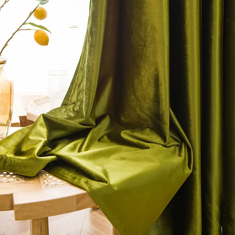 Curtains for Living Room Bedroom Dining Retro Shine Luxury Diamond Velvet High Shading Olive Flannel Velvet Glossy Windows Door 
Curtains for Living Room Bedroom Dining Retro Shine Luxury Diamond Velvet High Shading Olive Flannel Velvet Glossy Windows Door