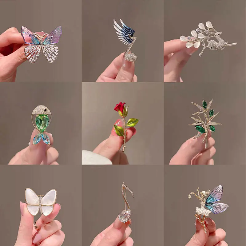 Brand New Fashion Brooches Women Luxury Trendy Flower Brooch Pin For Girl Zircon Brooch Butterfly
Brand New Fashion Brooches Women Luxury Trendy Flower Brooch Pin For Girl Zircon Brooch Butterfly