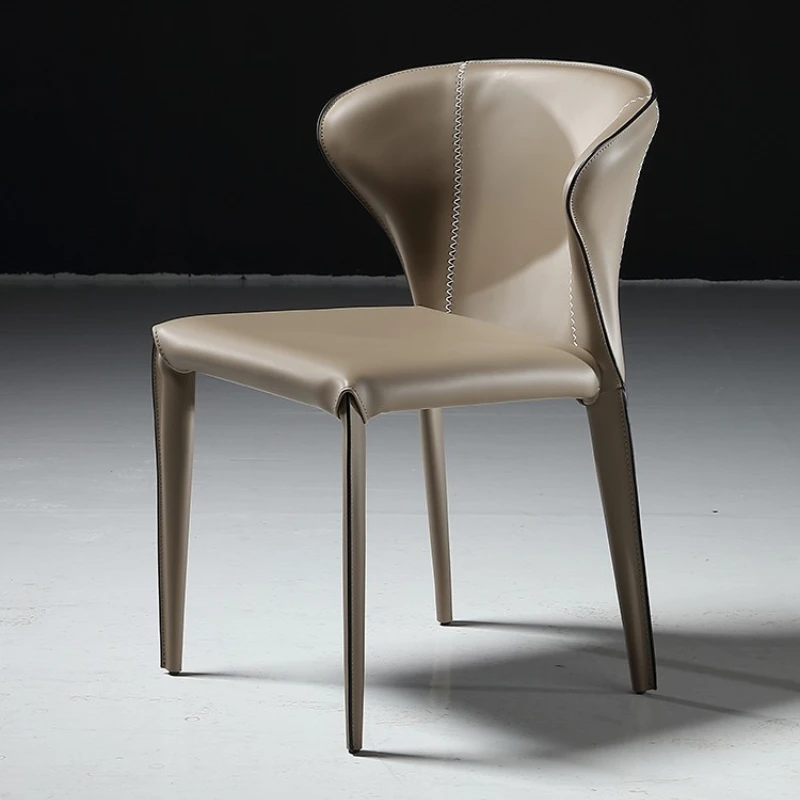 Italian Saddle Leather Dining Chair Modern Simple Home Restaurant Backrest Stool Designer Saddle Chair Study Chair Dresser Chair
Italian Saddle Leather Dining Chair Modern Simple Home Restaurant Backrest Stool Designer Saddle Chair Study Chair Dresser Chair