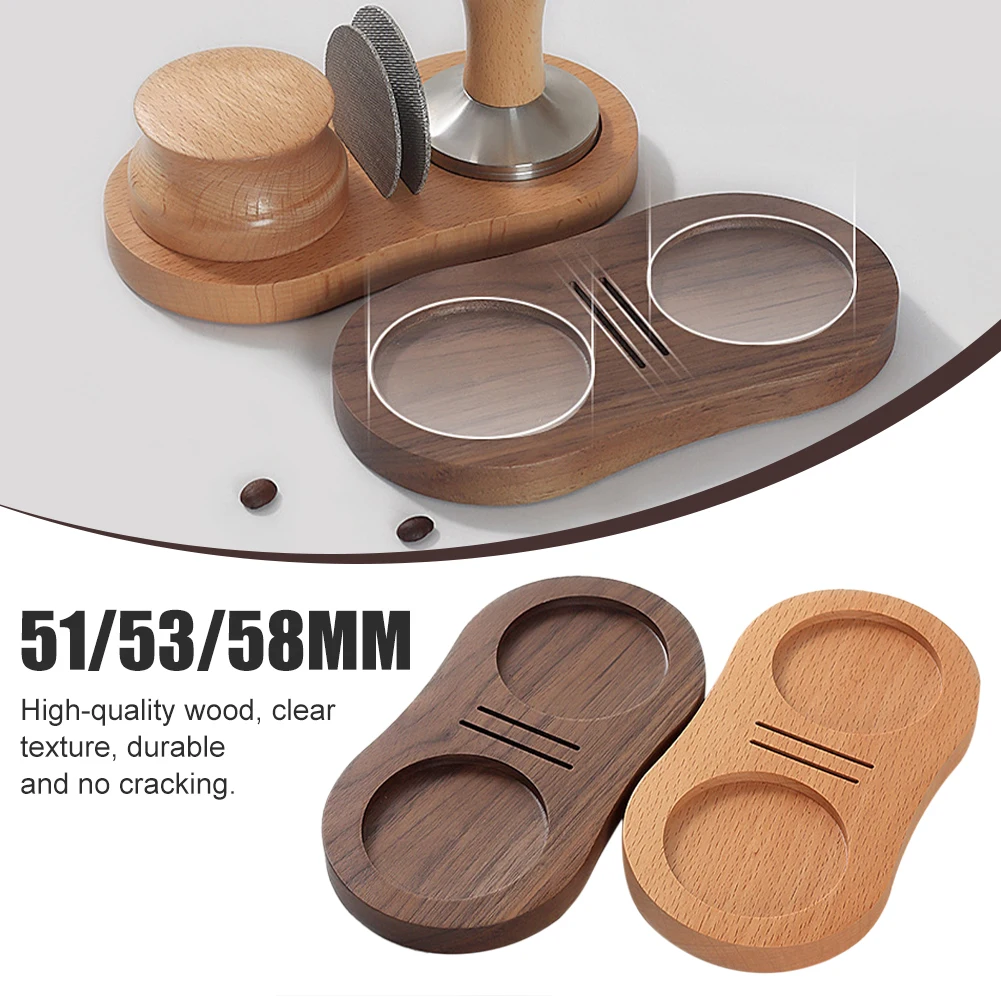 Reusable Wooden Coffee Tamper Stand Walnut Espresso Distributor Mat Station Coffee Tamper Holder Distribution Tool For Home
Reusable Wooden Coffee Tamper Stand Walnut Espresso Distributor Mat Station Coffee Tamper Holder Distribution Tool For Home