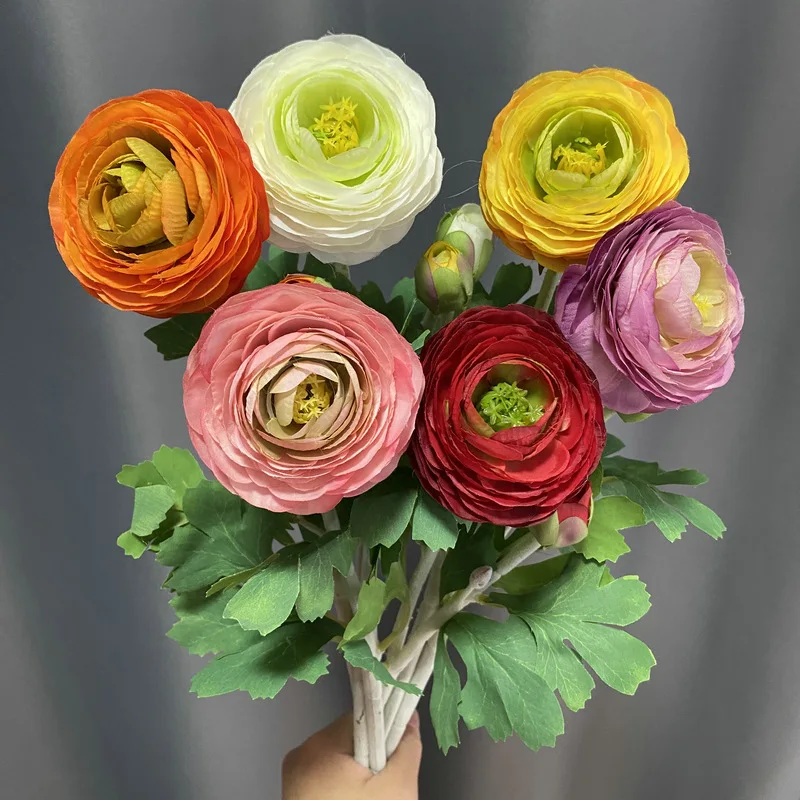 6pc Ins 2-Head Ranunculus Branch Wedding Table Decoration Room Decor Fake Plants Flower Arrangement Supplies Marriage Flores
6pc Ins 2-Head Ranunculus Branch Wedding Table Decoration Room Decor Fake Plants Flower Arrangement Supplies Marriage Flores