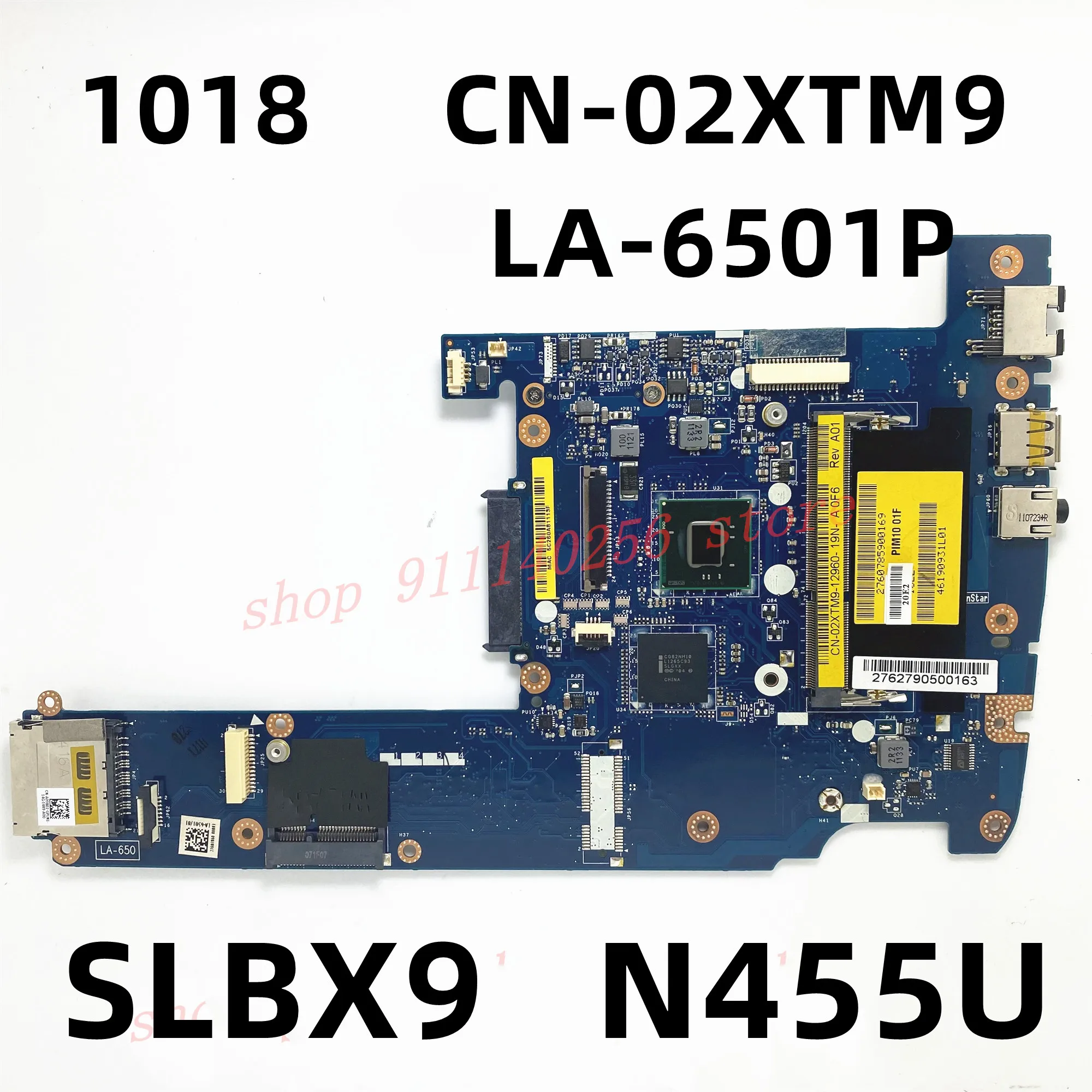 CN-02XTM9 02XTM9 2XTM9 материнская плата для ноутбука DELL Inspiron MINI 1018 материнская плата для ноутбука PIM10 LA-6501P SLBX9 N455U CPU DDR3 100% протестирована
CN-02XTM9 02XTM9 2XTM9 материнская плата для ноутбука DELL Inspiron MINI 1018 материнская плата для ноутбука PIM10 LA-6501P SLBX9 N455U CPU DDR3 100% протестирована