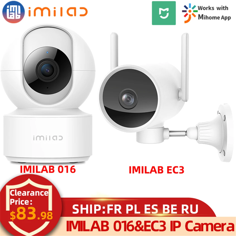 IMILAB 016&EC3 WiFi IP Camera Indoor/Outdoor 1080P/2K Mihome Smart Home Security Vedio Surveillance Webcam CCTV Cam Baby Monitor
IMILAB 016&EC3 WiFi IP Camera Indoor/Outdoor 1080P/2K Mihome Smart Home Security Vedio Surveillance Webcam CCTV Cam Baby Monitor