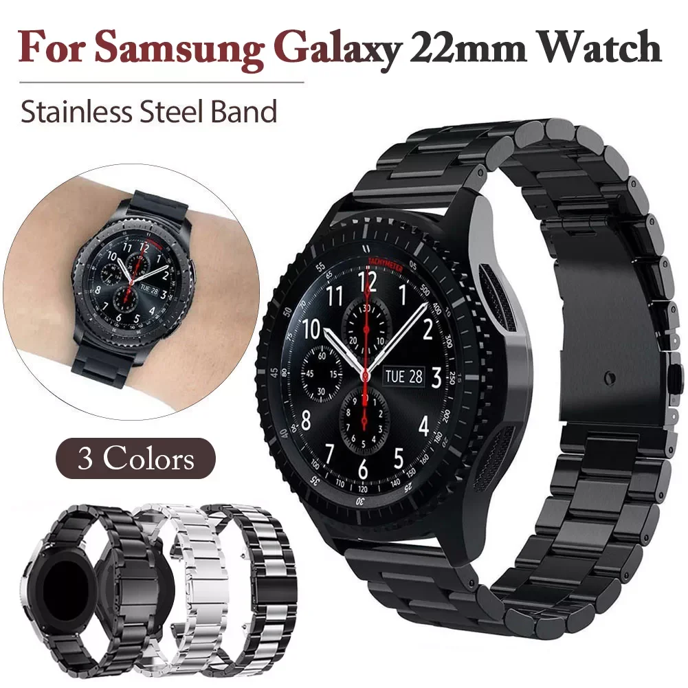 General 22mm Metal Stainless Steel Strap Watch Band For Fossil Gen 5 Gear S3 Galaxy Watch 46mm Quick Release Nearby
General 22mm Metal Stainless Steel Strap Watch Band For Fossil Gen 5 Gear S3 Galaxy Watch 46mm Quick Release Nearby