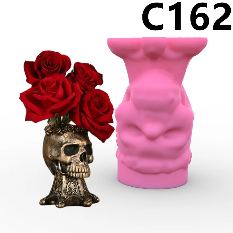 Silicone Mold Creative New Skull Flower Pot Succulent Pen Holder DIY Making Resin Concrete Vase Cactus Silicone Mold Home Make
Silicone Mold Creative New Skull Flower Pot Succulent Pen Holder DIY Making Resin Concrete Vase Cactus Silicone Mold Home Make