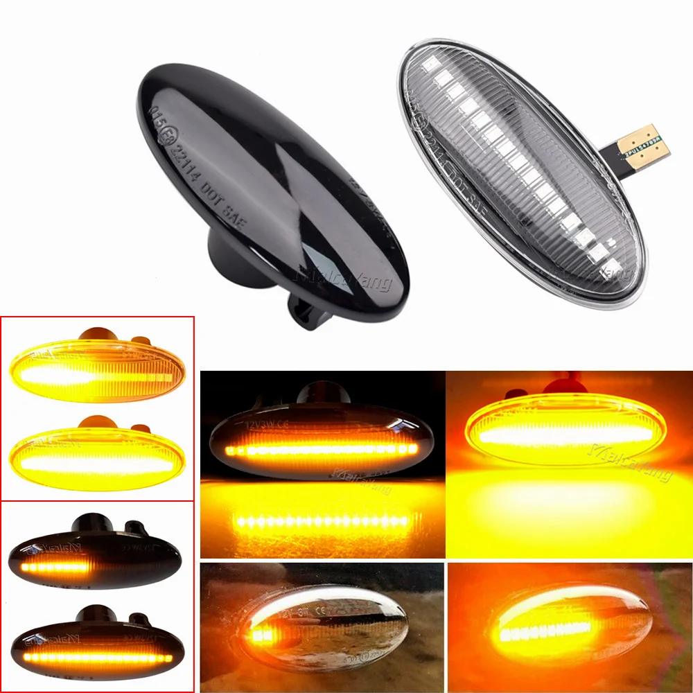 2Pieces Car LED Dynamic Side Marker Turn Signal Lights For Smart Forfour W453 Renault Master Koleos Vauxhall Movano Mk2 Parts
2Pieces Car LED Dynamic Side Marker Turn Signal Lights For Smart Forfour W453 Renault Master Koleos Vauxhall Movano Mk2 Parts