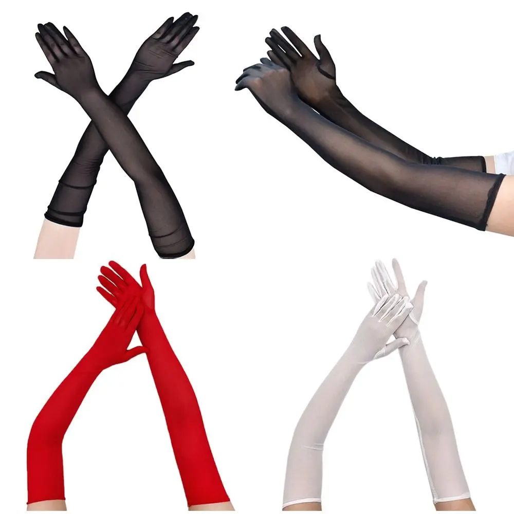 Sexy Black Long Finger Anti-UV Elegant Party Dress Mesh Gloves Ultra-Thin Gloves Sunscreen Mittens Elasticity Mittens
Sexy Black Long Finger Anti-UV Elegant Party Dress Mesh Gloves Ultra-Thin Gloves Sunscreen Mittens Elasticity Mittens