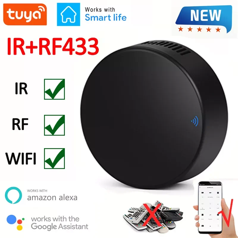 NEW Smart RF IR Remote Control Smart WiFi Infrared for Home for Air Conditioner TV DVD Support Alexa, Home
NEW Smart RF IR Remote Control Smart WiFi Infrared for Home for Air Conditioner TV DVD Support Alexa, Home