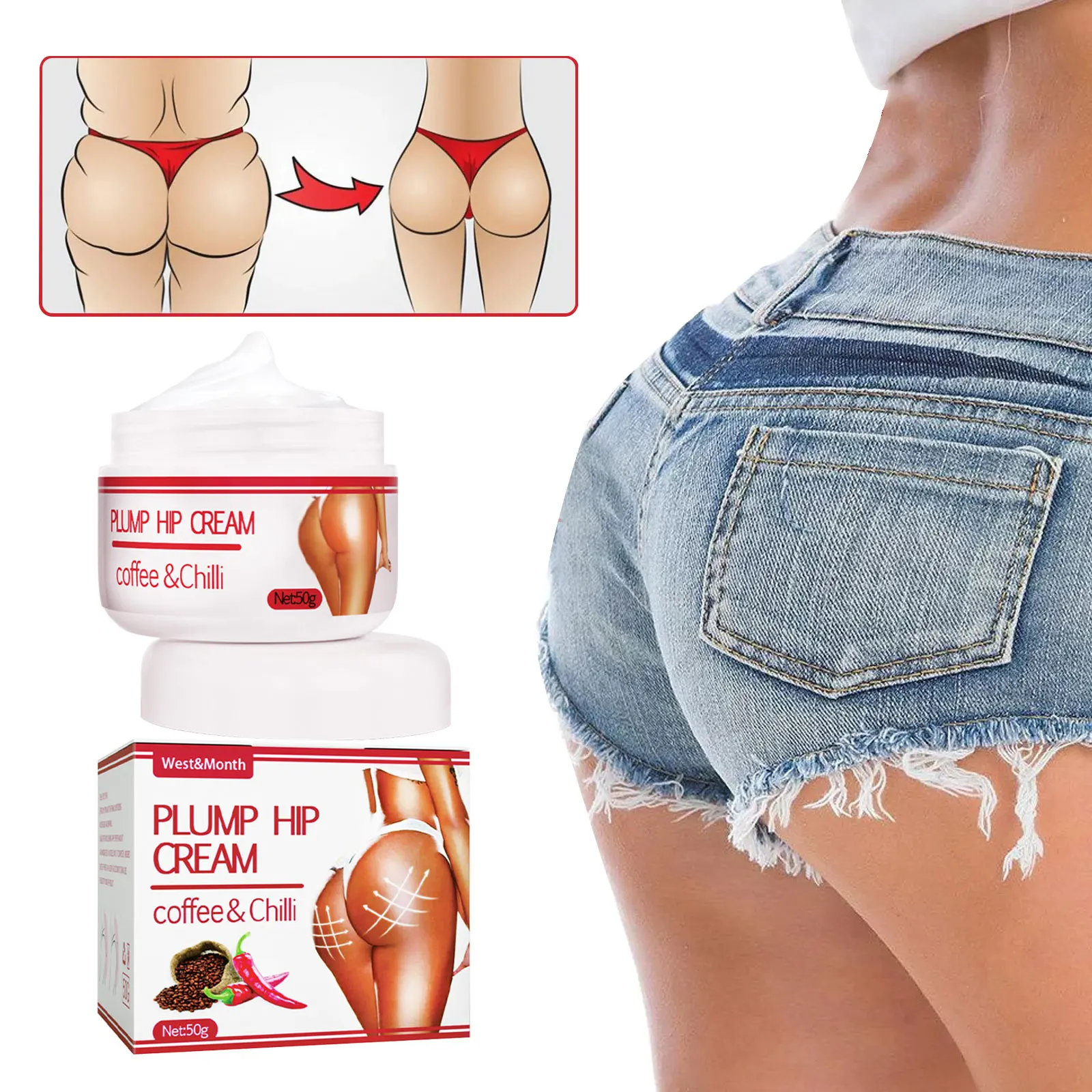 

Big Ass Cream Sexy Fast Growth Butt Increase Elasticity Lifing Firming Promote Female Hormone Plump Buttock Hip Lift up Lotion