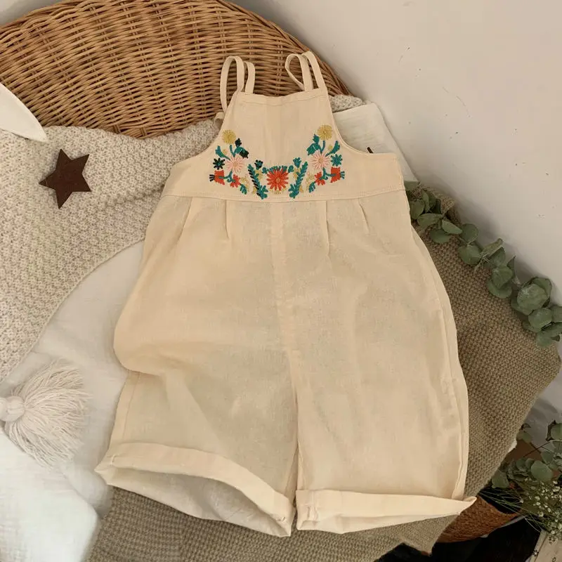 Kids Overalls Ankle Length Loose Straight Drawstring Solid Soft Designable Flower Comfortable Popular Summer Children Girls
Kids Overalls Ankle Length Loose Straight Drawstring Solid Soft Designable Flower Comfortable Popular Summer Children Girls