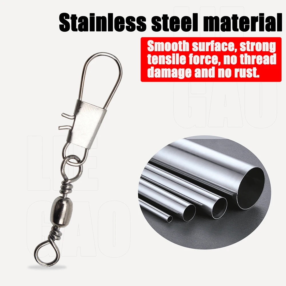 Easy to Use and Quick Connect Stainless Steel Fishing Connector for Bear Rolling Nap Fishhook Lure Tackle Pack of 100
Easy to Use and Quick Connect Stainless Steel Fishing Connector for Bear Rolling Nap Fishhook Lure Tackle Pack of 100