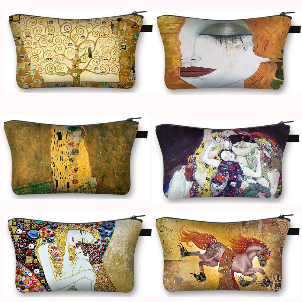 Oil Painting By Gustav Klimt Cosmetic Case Kiss Tears La Virgen Women Makeup Bags Girl Toiletries Bag Lipstick Cosmetic Bag
Oil Painting By Gustav Klimt Cosmetic Case Kiss Tears La Virgen Women Makeup Bags Girl Toiletries Bag Lipstick Cosmetic Bag