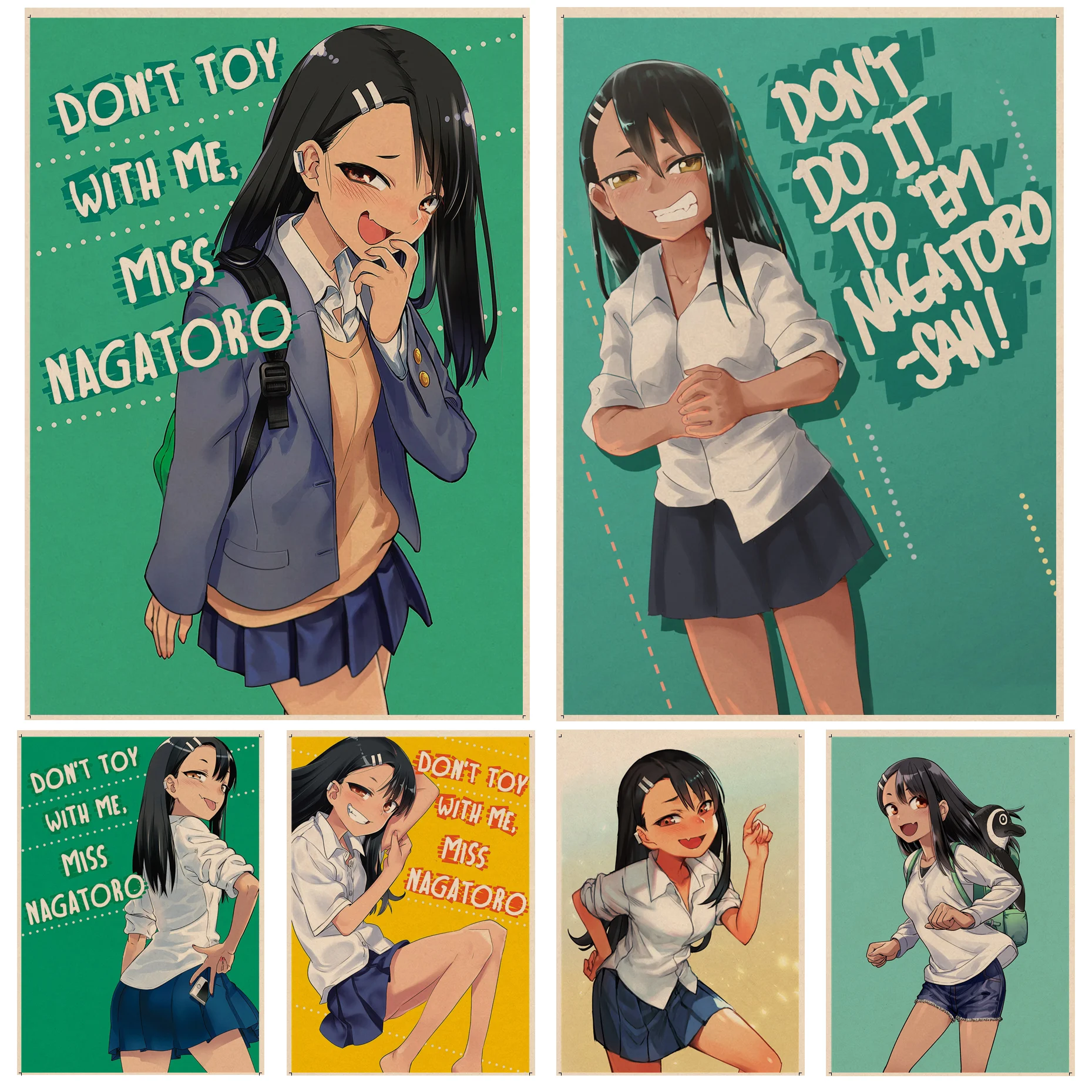 Nagatoro Retro Kraft Paper Poster Kraft Paper Sticker DIY Room Bar Cafe Decor Art Wall Stickers
Nagatoro Retro Kraft Paper Poster Kraft Paper Sticker DIY Room Bar Cafe Decor Art Wall Stickers