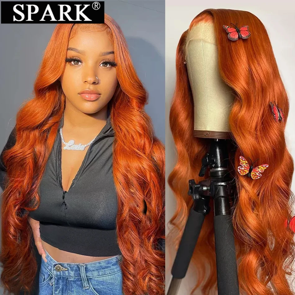Orange Ginger Lace Front Wig Human Hair 13x4 Body Wave Lace Front Wig Pre Plucked Colored Human Hair Wigs For Women 30 32Inch
Orange Ginger Lace Front Wig Human Hair 13x4 Body Wave Lace Front Wig Pre Plucked Colored Human Hair Wigs For Women 30 32Inch