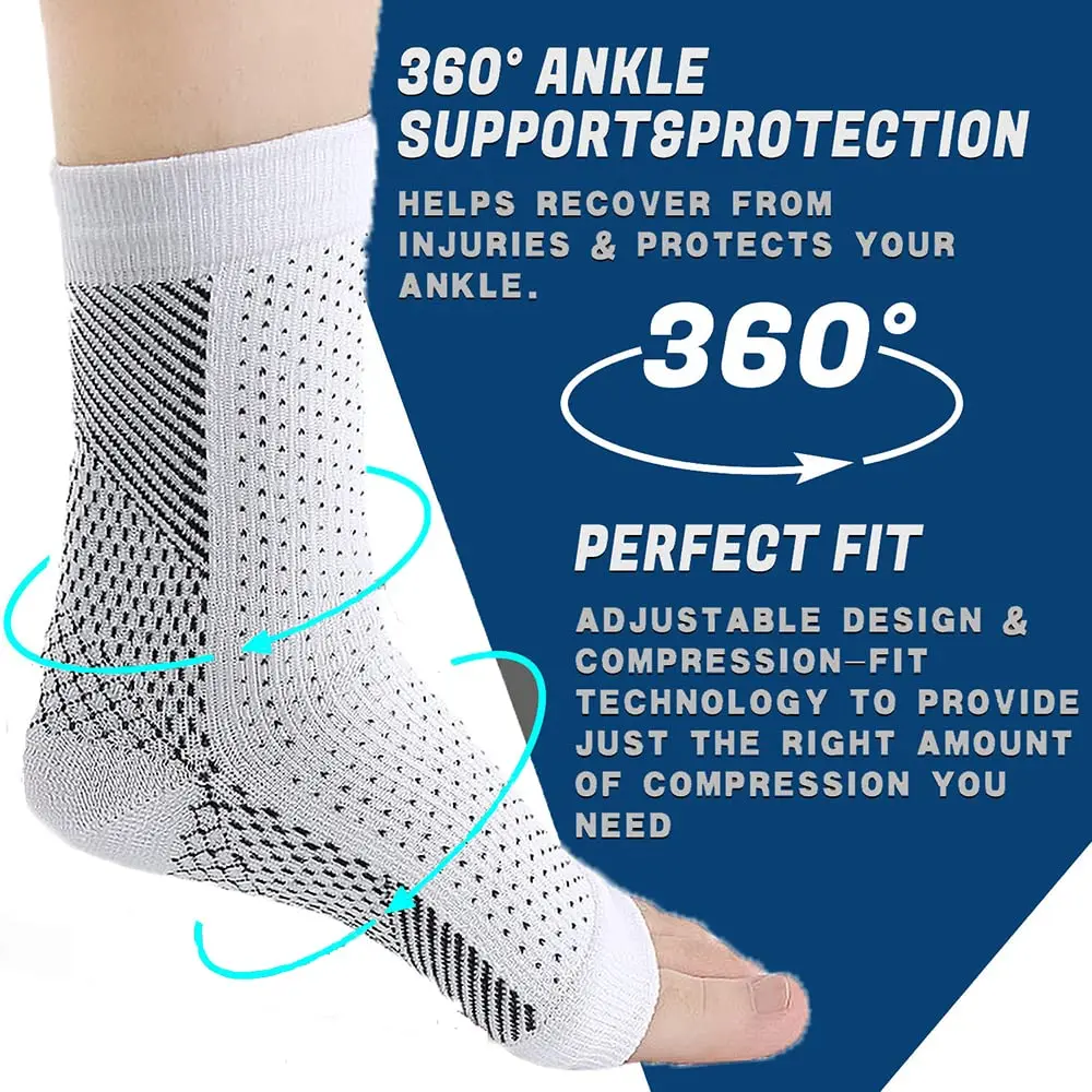 AmRelieve SootheSocks Night Socks for Plantar Fasciitis Ankle Compression Socks with Arch Support for Foot and Heel Pain Relief
AmRelieve SootheSocks Night Socks for Plantar Fasciitis Ankle Compression Socks with Arch Support for Foot and Heel Pain Relief