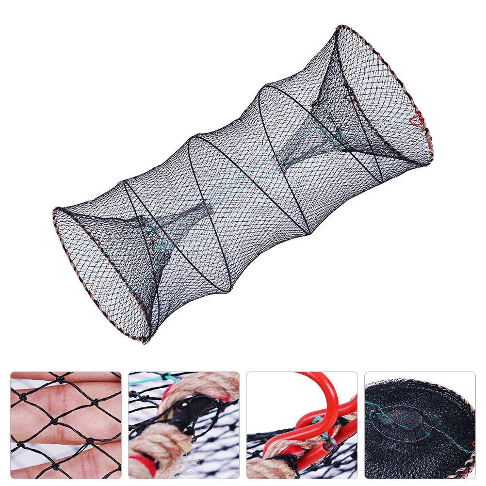 

Shrimp Crab Cage Minnow Trap Fishing Cast Net Traps Blue Crabs Lobster Collapsible Round Crayfish