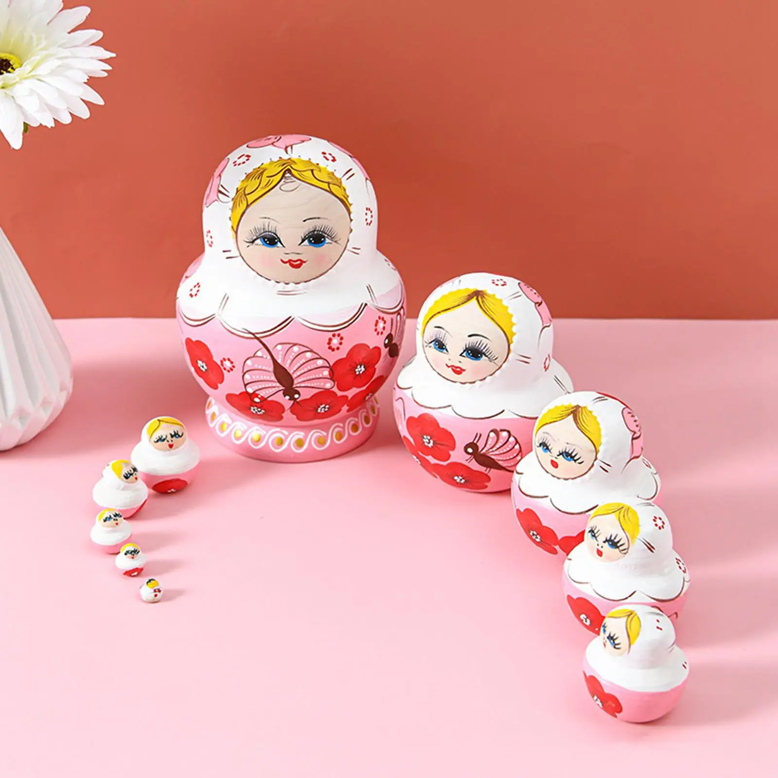 Wooden Girls Russian Nesting Dolls Kits 10 Pieces Child Room Decoration
Wooden Girls Russian Nesting Dolls Kits 10 Pieces Child Room Decoration