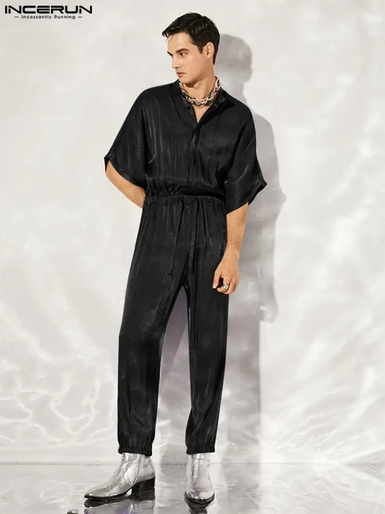 INCERUN 2022 Stylish Party Style Men's Dark Flashing Drawstring Rompers Handsome Well Fitting Male Short-sleeved Jumpsuits S-5XL
INCERUN 2022 Stylish Party Style Men's Dark Flashing Drawstring Rompers Handsome Well Fitting Male Short-sleeved Jumpsuits S-5XL