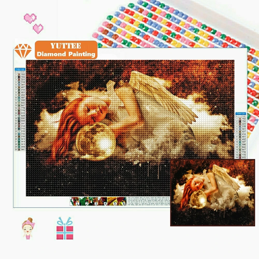 5D DIY Diamond Embroidery Sleeping Angel Diamond Painting Cross Stitch Full Square or Round Drill Rhinestone Mosaic Home Decor 
5D DIY Diamond Embroidery Sleeping Angel Diamond Painting Cross Stitch Full Square or Round Drill Rhinestone Mosaic Home Decor