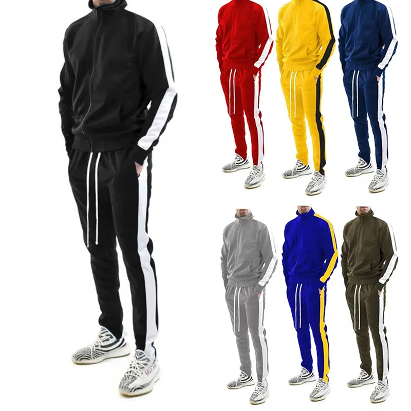 Mutil Color Men Tracksuits 2023 Spring Fashion Zipper Slim Jackets And Pants Suits Casual Mens Clothing Autumn New Two Piece Set
Mutil Color Men Tracksuits 2023 Spring Fashion Zipper Slim Jackets And Pants Suits Casual Mens Clothing Autumn New Two Piece Set