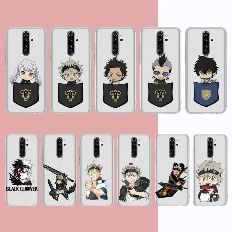 Black Clover Phone Case for Samsung S20 ULTRA S30 for Redmi 8 for Xiaomi Note10 for Huawei Y6 Y5 cover 
Black Clover Phone Case for Samsung S20 ULTRA S30 for Redmi 8 for Xiaomi Note10 for Huawei Y6 Y5 cover