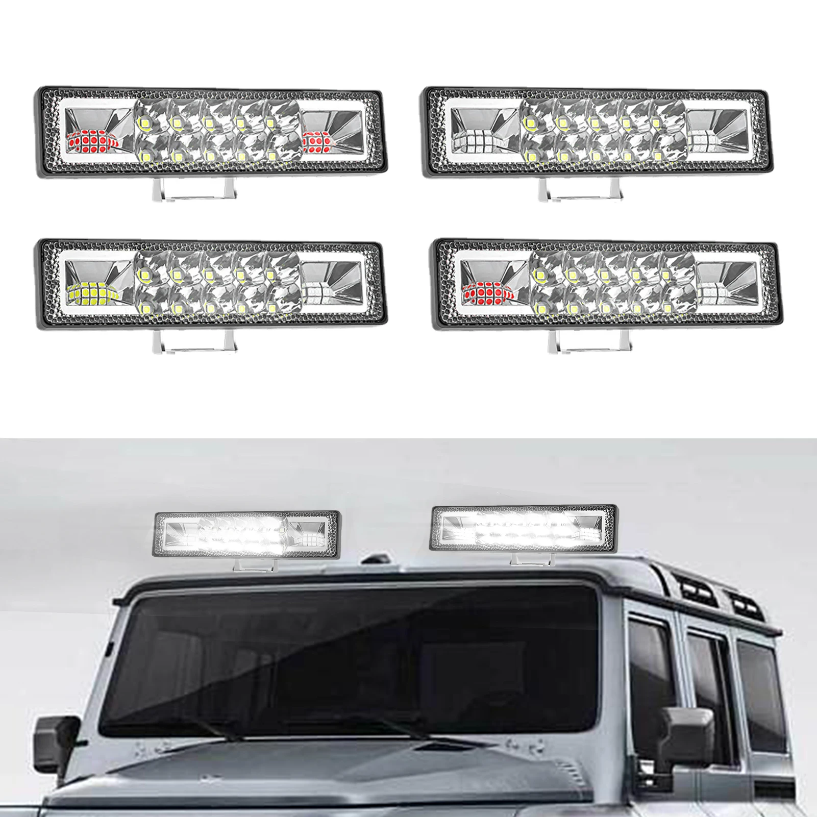 1pcs 6LED Strobe Warning Light Strobe Grille Flashing Light For Construction Vehicles Trucks Cars Snow Plow Motorcycles
1pcs 6LED Strobe Warning Light Strobe Grille Flashing Light For Construction Vehicles Trucks Cars Snow Plow Motorcycles