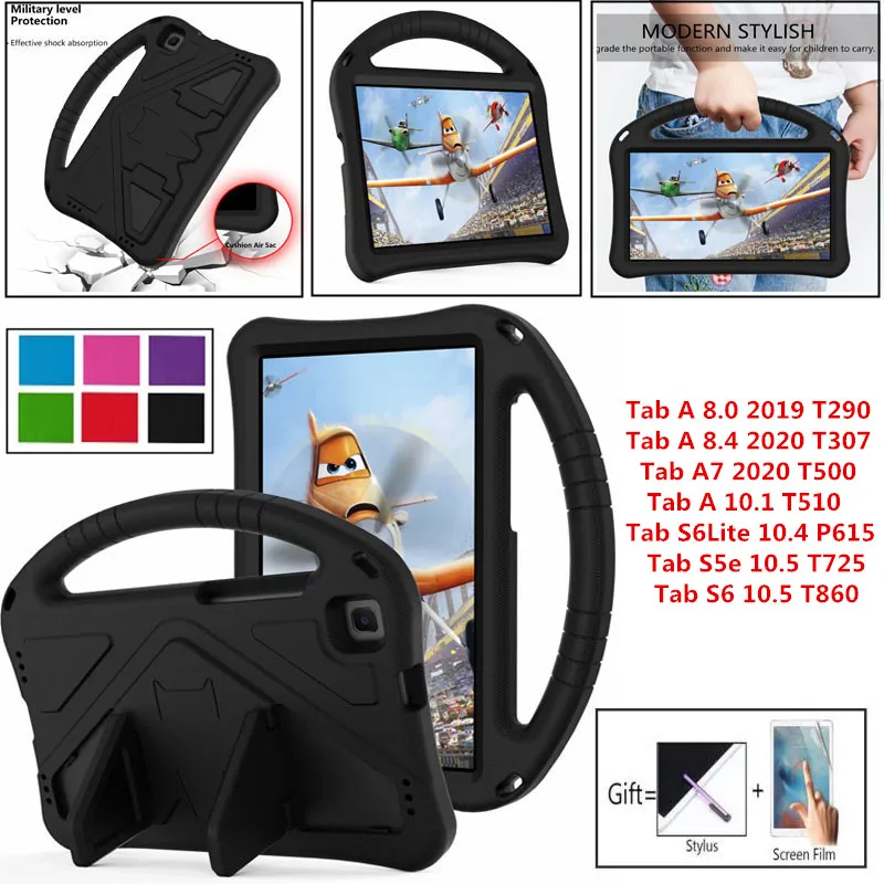 For Samsung Galaxy Tab A 8.0" SM-T295 EVA Portable Stand Kids Safe Foam S6 LITE 10.4 A7 T500 S5e 10.1inch 8.4 Tablet Cover Case
For Samsung Galaxy Tab A 8.0" SM-T295 EVA Portable Stand Kids Safe Foam S6 LITE 10.4 A7 T500 S5e 10.1inch 8.4 Tablet Cover Case