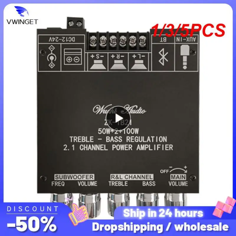 1/3/5PCS 5.0 ZK-TB21 Subwoofer Amplifier Board 50W*2+100W 2.1 Channel Power Audio Stereo Bass AMP
1/3/5PCS 5.0 ZK-TB21 Subwoofer Amplifier Board 50W*2+100W 2.1 Channel Power Audio Stereo Bass AMP