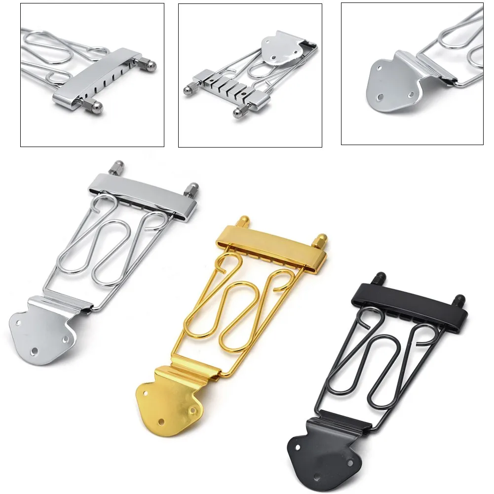 

6 String Guitar Bridge Trapeze Tailpiece Metal Wired Frame Electric Guitar Replacement Parts Accessories For Jazz LP Guitars