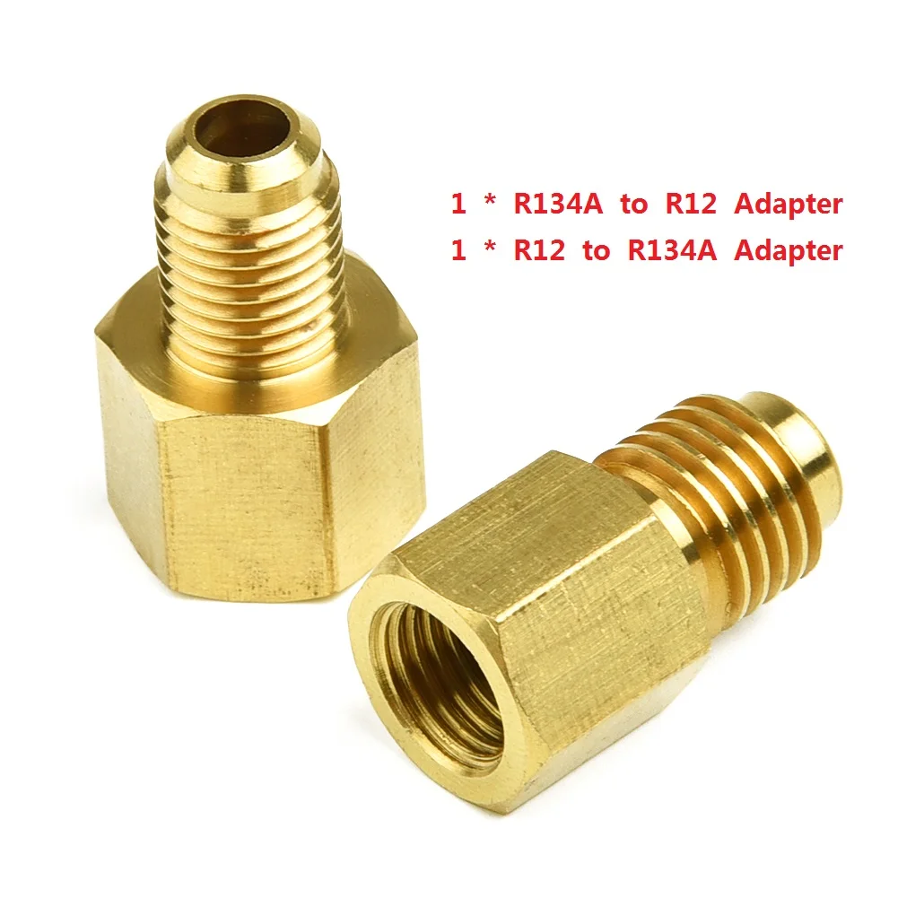 R12 To R134a R134a To R12 Adapter Kit Car Air Conditioner Adapter HVAC Systems Parts Automotive Brass Adapters
R12 To R134a R134a To R12 Adapter Kit Car Air Conditioner Adapter HVAC Systems Parts Automotive Brass Adapters