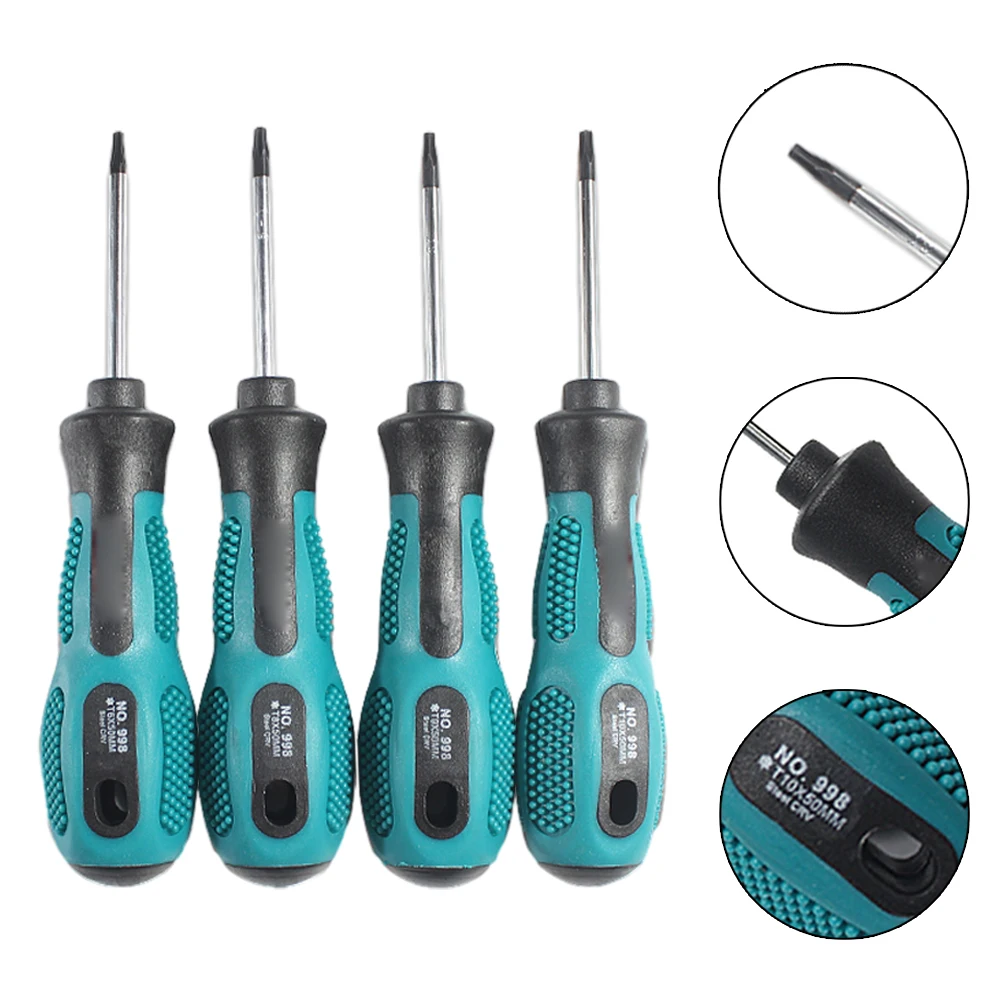 Household Hand Tool 1pc T6-T10 Torx Screwdriver Magnetic Anti-slip PP+TPR Handle Repaire Tools Chrome Vanadium Steel 5.3Inchs
Household Hand Tool 1pc T6-T10 Torx Screwdriver Magnetic Anti-slip PP+TPR Handle Repaire Tools Chrome Vanadium Steel 5.3Inchs