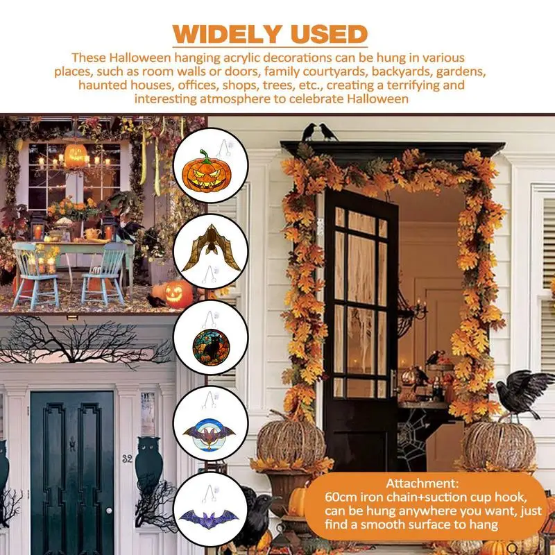 Halloween Pumpkin Sign Acrylic Scary Ghost Charm Halloween Pumpkin Hanging Sign Spooky Witch Bat Halloween Party Decorations
Halloween Pumpkin Sign Acrylic Scary Ghost Charm Halloween Pumpkin Hanging Sign Spooky Witch Bat Halloween Party Decorations