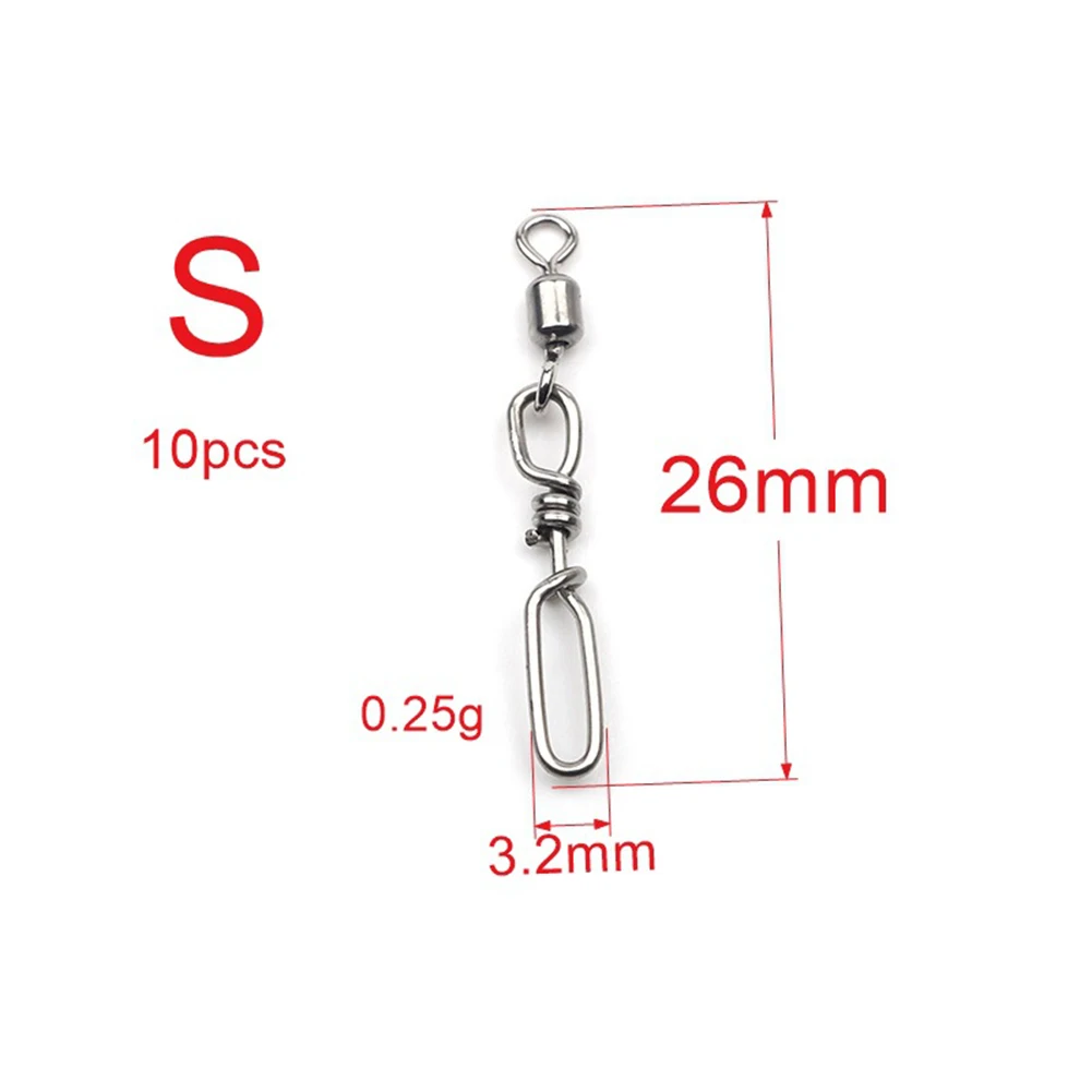 Fishing Swivels Snap Swivels Silver 0.25/0.45/0.6g/pc Diving Fishing Connector Flying Fishing Pole Line Connecting
Fishing Swivels Snap Swivels Silver 0.25/0.45/0.6g/pc Diving Fishing Connector Flying Fishing Pole Line Connecting