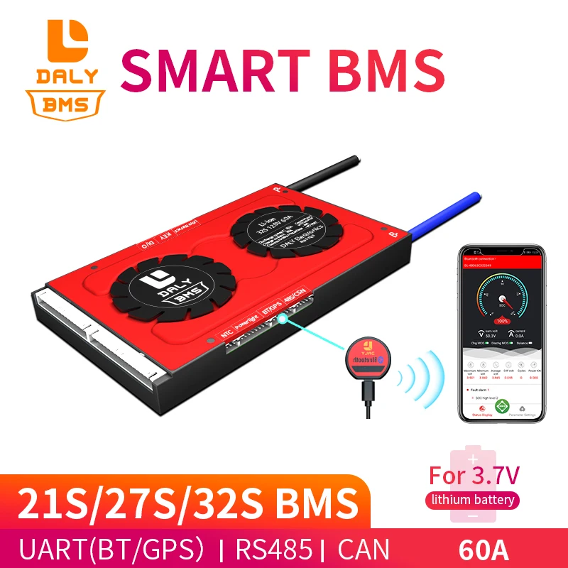 18650 Bluetooth BMS For 3.7V Lithium Battery 21S Smart BMS 27S BMS 96V Liion BMS 32S BMS 60A 80A 100A 120A 150A 200A 250A
18650 Bluetooth BMS For 3.7V Lithium Battery 21S Smart BMS 27S BMS 96V Liion BMS 32S BMS 60A 80A 100A 120A 150A 200A 250A