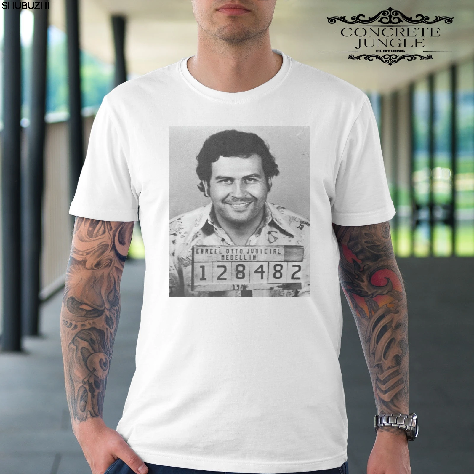 PABLO ESCOBAR MUGSHOT T-SHIRT Cool Casual pride t shirt men Unisex New Fashion tshirt Loose Size top shubuzhi funny t shirts
PABLO ESCOBAR MUGSHOT T-SHIRT Cool Casual pride t shirt men Unisex New Fashion tshirt Loose Size top shubuzhi funny t shirts