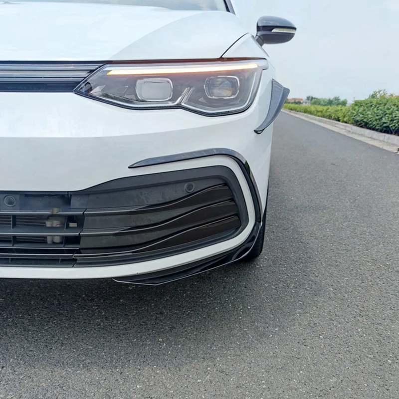 Car Glossy Black Front Bumper Spoiler Lower Grille Fog Light Eyebrow Covers Trim For-VW Golf MK8 2021 2022
Car Glossy Black Front Bumper Spoiler Lower Grille Fog Light Eyebrow Covers Trim For-VW Golf MK8 2021 2022