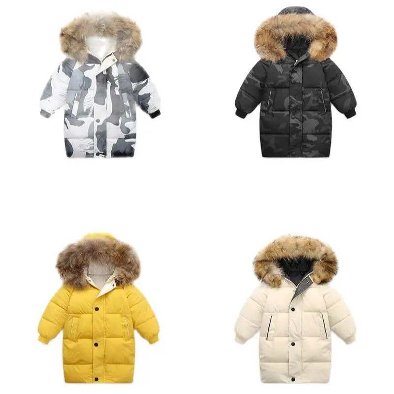 Kids Boys Hood Fur Collar Down Cotton Jackets Girls Long Coat Teen Overcoat Winter Outdoor Sports Windproof Snowsuit For 3-10 Y
Kids Boys Hood Fur Collar Down Cotton Jackets Girls Long Coat Teen Overcoat Winter Outdoor Sports Windproof Snowsuit For 3-10 Y
