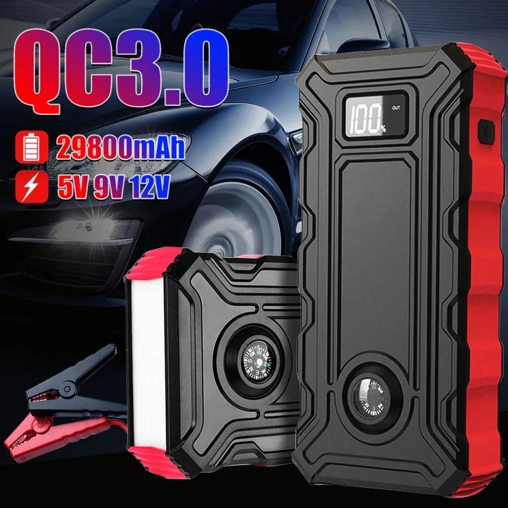 New 39800mAh Car Jump Starter Portable Power Bank Battery Booster with LED Flashlight Emergency Starter for Gasoline Diesel
New 39800mAh Car Jump Starter Portable Power Bank Battery Booster with LED Flashlight Emergency Starter for Gasoline Diesel