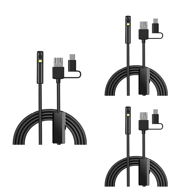 HD 1080P Dual Lens Endoscope Camera 9 Leds Soft Wire USB Type-C PC IP68 Waterproof Pipeline Inspection Borescope
HD 1080P Dual Lens Endoscope Camera 9 Leds Soft Wire USB Type-C PC IP68 Waterproof Pipeline Inspection Borescope