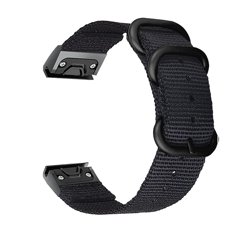 

Bracelet 26mm Nylon Watchband For Coros Vertix 2 Watch Strap For Garmin Enduro Enduro2 / Descent MK1 MK2 MK2i Smart Wrist Band
