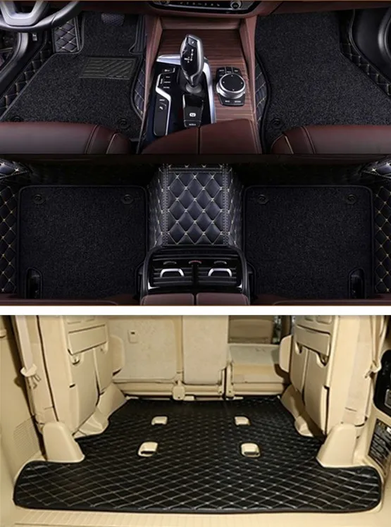 High quality! Custom special car floor mats + trunk mat for Toyota Land Cruiser 100 2007-1998 7 seats double layers carpets rugs
High quality! Custom special car floor mats + trunk mat for Toyota Land Cruiser 100 2007-1998 7 seats double layers carpets rugs
