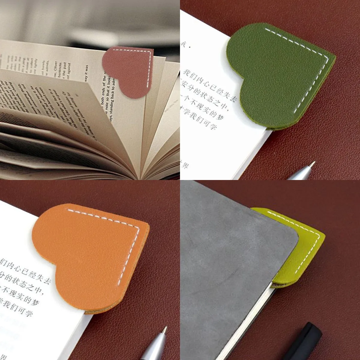 

Handcrated Vintage Leather Bookmarks For Book Mini Corner Page Marker Genuine Leather Bookmark For Reader Teacher Gift