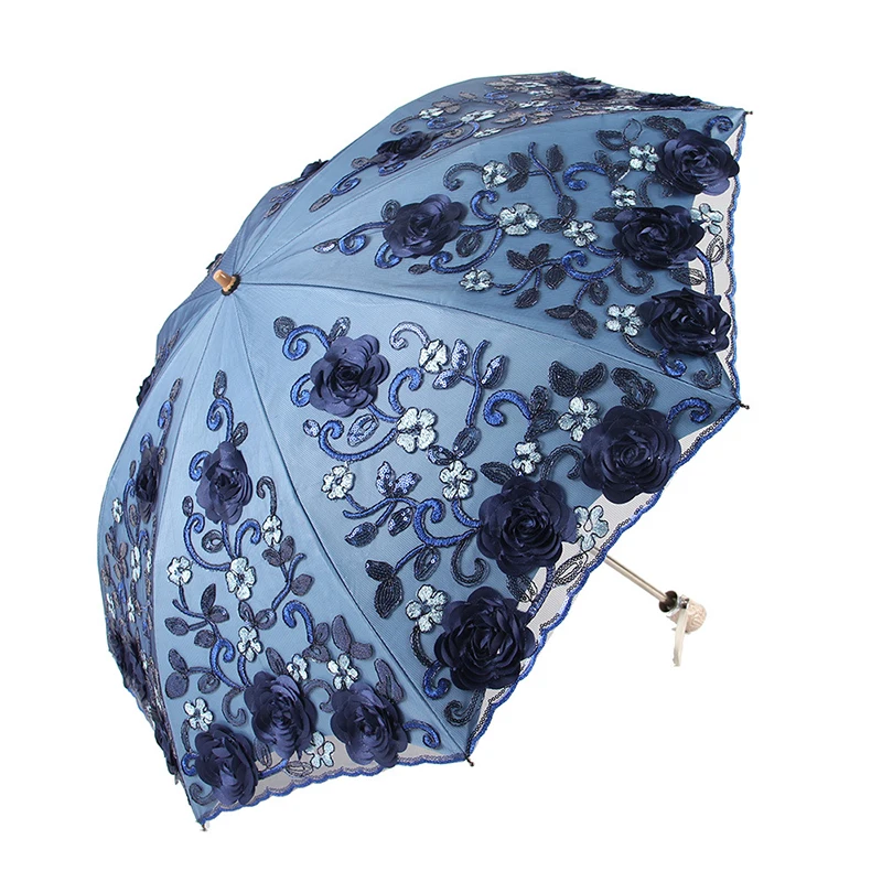 Double Lace Women's Umbrella Luxury Retro Dual-Folding Umbrella Windproof UV Sunny Umbrellas Girls Cute Parasol Umbrellas Travel
Double Lace Women's Umbrella Luxury Retro Dual-Folding Umbrella Windproof UV Sunny Umbrellas Girls Cute Parasol Umbrellas Travel