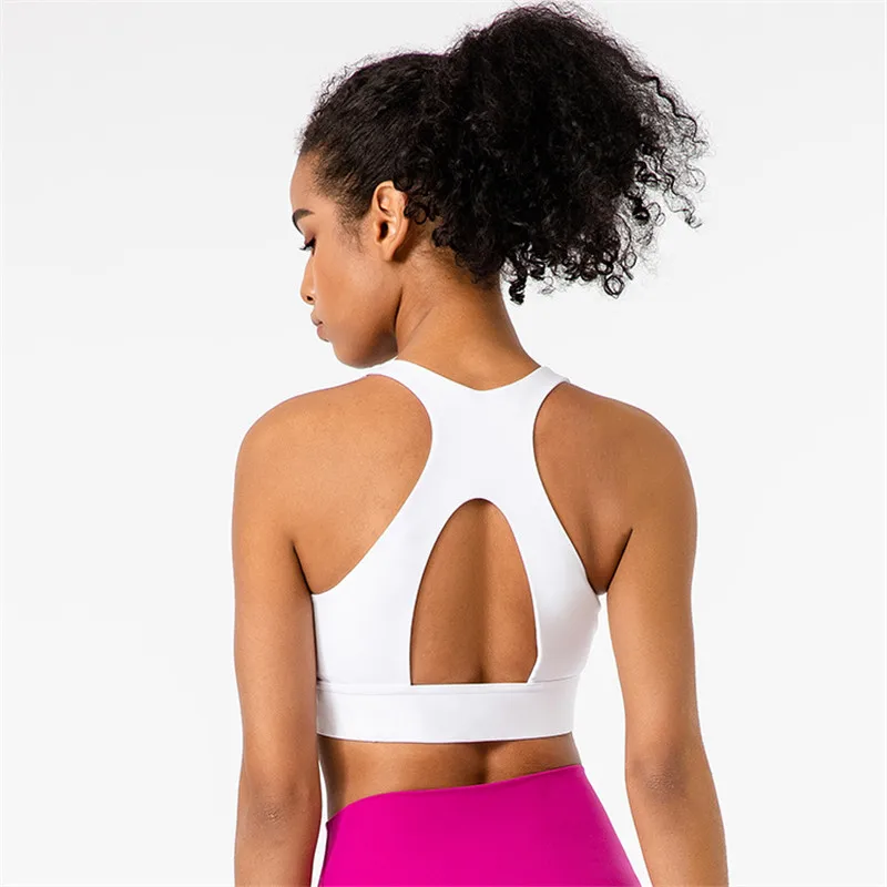 2022solid Color Women Fitness Bra Round Neck Gym Top Butter Soft Tight Yoga Vest Athletic High Impact Back Cutout With Chest Pad
2022solid Color Women Fitness Bra Round Neck Gym Top Butter Soft Tight Yoga Vest Athletic High Impact Back Cutout With Chest Pad