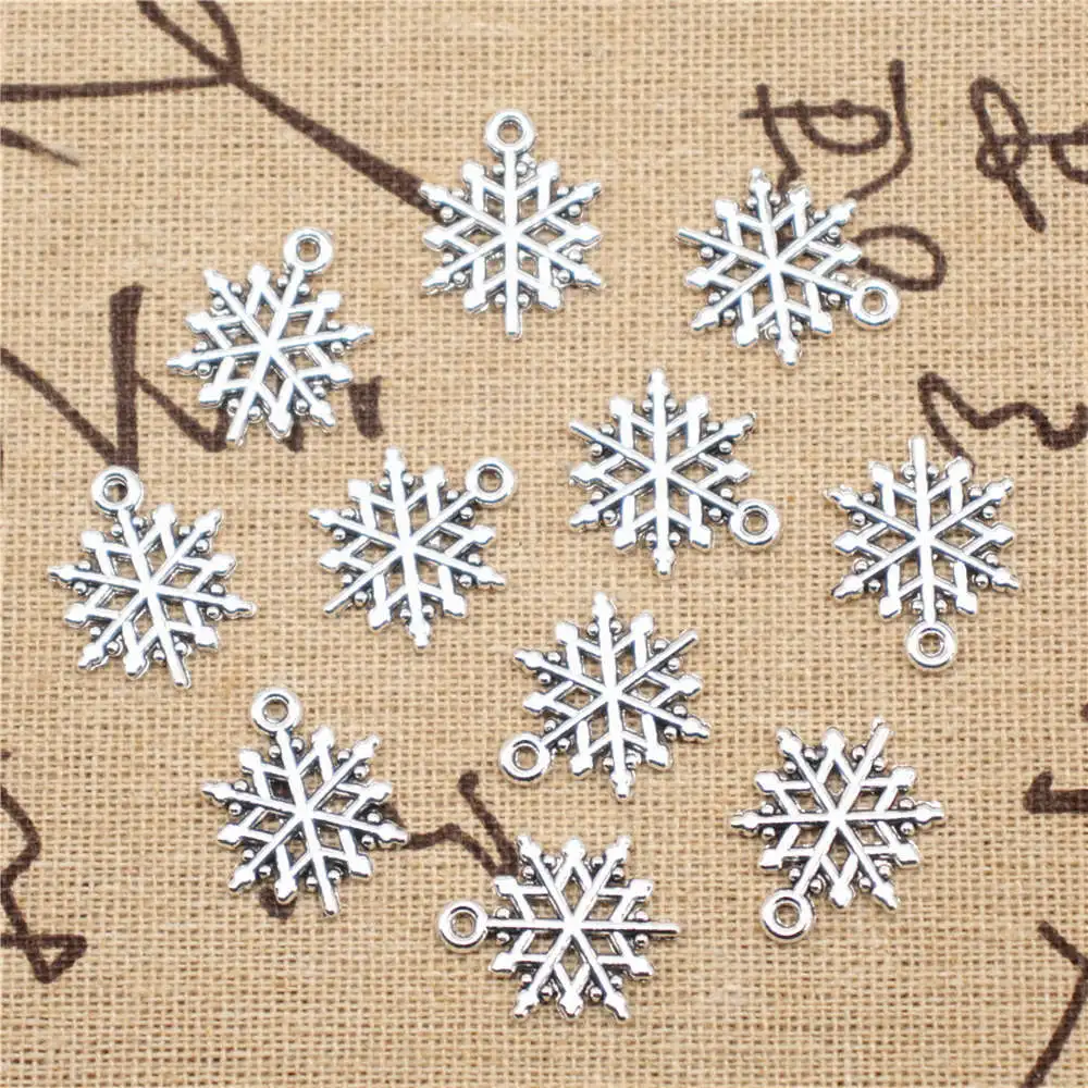 Snowflake Charm For Jewelri Make Pendant For Jewelri Car Accessori 15X19mm Antique Silver Color 20 Pieces
Snowflake Charm For Jewelri Make Pendant For Jewelri Car Accessori 15X19mm Antique Silver Color 20 Pieces