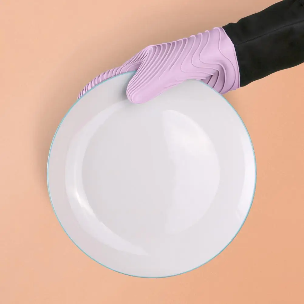 1 шт. Полезная перчатка для барбекю, многоразовая перчатка для духовки, водонепроницаемая перчатка для горшка, кухонная варежка, защита от ожогов